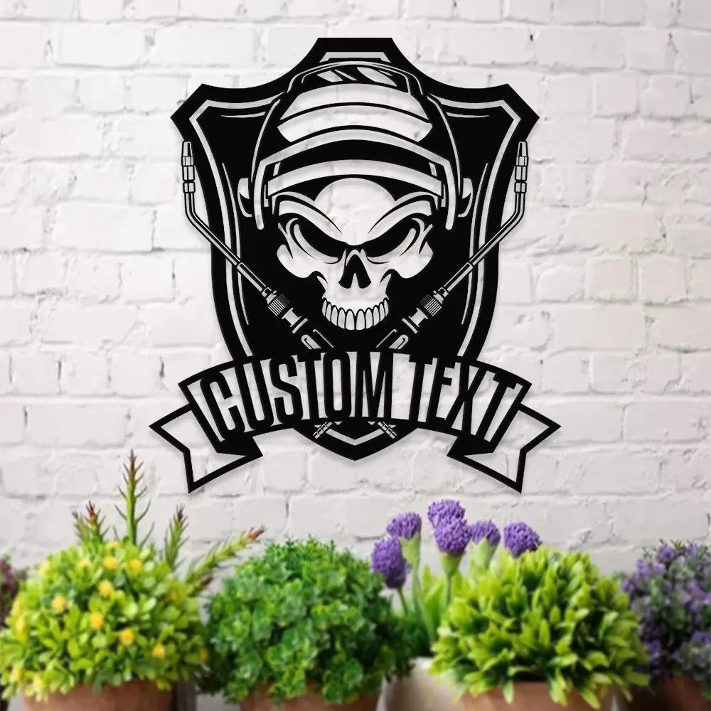 Boilermakers Metal Welder Sign Personalized Family Name Metal Sign Outdoor Door Decor Firefighter Wall Art Housewarming