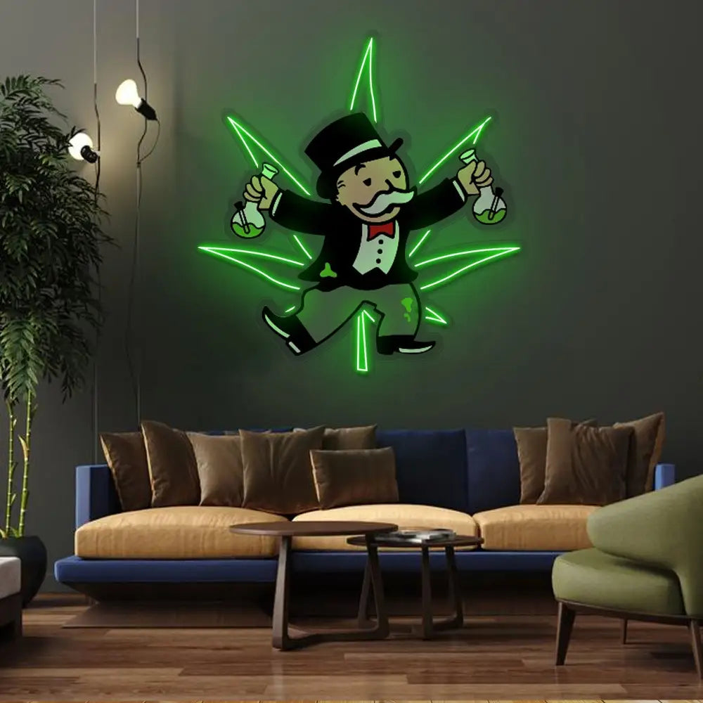 ’Bongopoly’ Neon x Acrylic Artwork