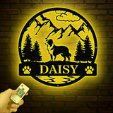 Border Colie Metal Sign Custom Dog Name Sign Sheep Dog Custom Sign Border Colie Wall Decor Dog Lovers Wall Art Pet