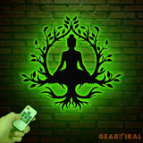 Buddha Metal Wall Art Buddha Tree of Life Zen Wall Art Buddha Wall Decor Buddha Om Metal Sign Meditation Decor Gift