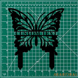 Buffterfly Family Name Garden Metal Stake Personalized Family Name Yard Sign Outdoor Door Garden Decor Garden Art Gift
