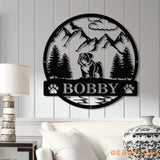 Bull Dog Metal Sign Custom Dog Name Sign Dog Memorial Gift Bull Dog Wall Decor Dog Lovers Wall Art Pet Lover Gift Dog