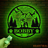 Bull Dog Metal Sign Custom Dog Name Sign Dog Memorial Gift Bull Dog Wall Decor Dog Lovers Wall Art Pet Lover Gift Dog