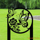 Butterfly Garden Stake Sign - Mother’s Day Gift - Outdoor Gift Idea For Mom - Metal Powder Coated Butterfly Yard Sign