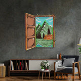 Camping on Hills LED Neon Sign Light Pop Art