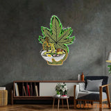 Canabis Eat Ramen Led Neon Acrylic Artwork