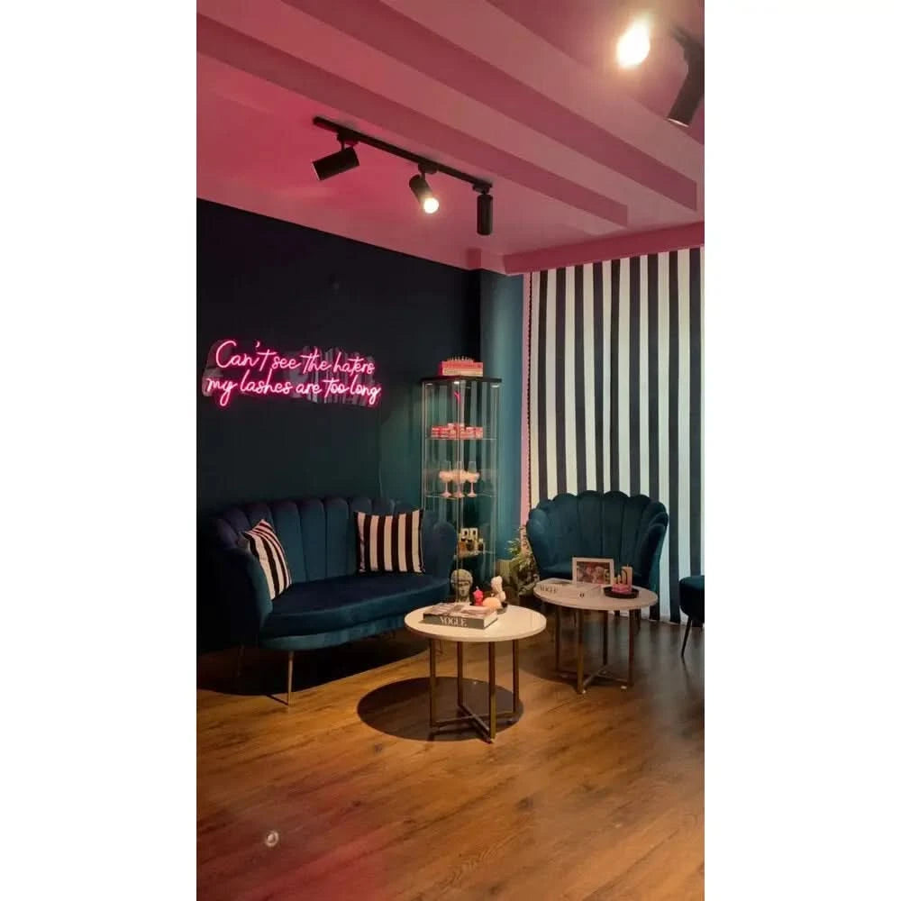 Can’t see haters my lashes are too long Neon Sign