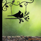 Cardinals Metal Bird Yard Garden Art Metal Yard Art Tree sign Memorial Sign Bird Lover Gifts Patio Decor Christmas Gifts