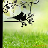 Cardinals Metal Bird Yard Garden Art Metal Yard Art Tree sign Memorial Sign Bird Lover Gifts Patio Decor Christmas Gifts