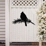 Cardinals Metal Bird Yard Garden Art Metal Yard Art Tree sign Memorial Sign Bird Lover Gifts Patio Decor Christmas Gifts
