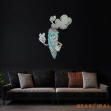 Cartoon Marijuana Joint Artwork Led Neon Sign Light