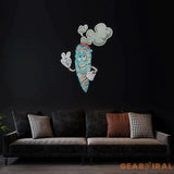 Cartoon Marijuana Joint Artwork Led Neon Sign Light