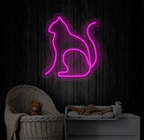 Cat Minimalist Line Neon Sign Cat Led Sign Custom Neon Sign Gift For Kid Cat Shop Light Wall Art Pet Spa Neon Sign Cat