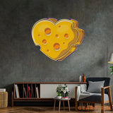 Cheese Heart Led Neon Acrylic Artwork