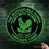 Chicken Coop Family Name Farm Metal Sign - Wall Art Decor - Personalize Farm Home Sign - Metal Farm Family Name - Farm