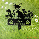 Chihuahua Memorial Stake Sign Personalized - Chihuahua Pet Grave Markers Sign - Sign With Stake - Pet Loss Gift