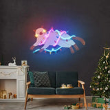 Chill Cat Christmas Neon Sign
