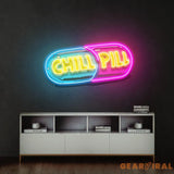 Chill Pill Led Neon Acrylic Artwork