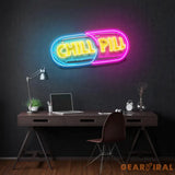 Chill Pill Led Neon Acrylic Artwork