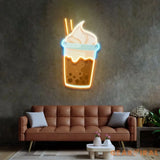 Choco Milktea Led Neon Acrylic Artwork