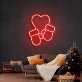 Christmas Gloves Neon Sign