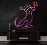 Christmas Neon Sign For Dog Pet Shop Decor Pet Clinic Christmas Led Sign Custom Neon Sign Merry Xmas Decor Sign