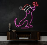 Christmas Neon Sign For Dog Pet Shop Decor Pet Clinic Christmas Led Sign Custom Neon Sign Merry Xmas Decor Sign