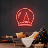 Christmas Snowglobe Neon Sign