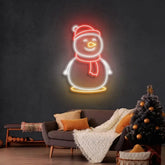 Christmas Snowman Neon Sign