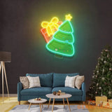 Christmas Tree Gift LED Neon Acrylic Artwork