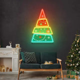 Christmas Tree Pyramid LED Neon Acrylic Artwork