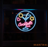 Cocktail Bar Neon Sign Custom Cocktail Bar Glass LED Neon Light Home Wall Decor Bar Led Sign Pub Led Signs Cocktails
