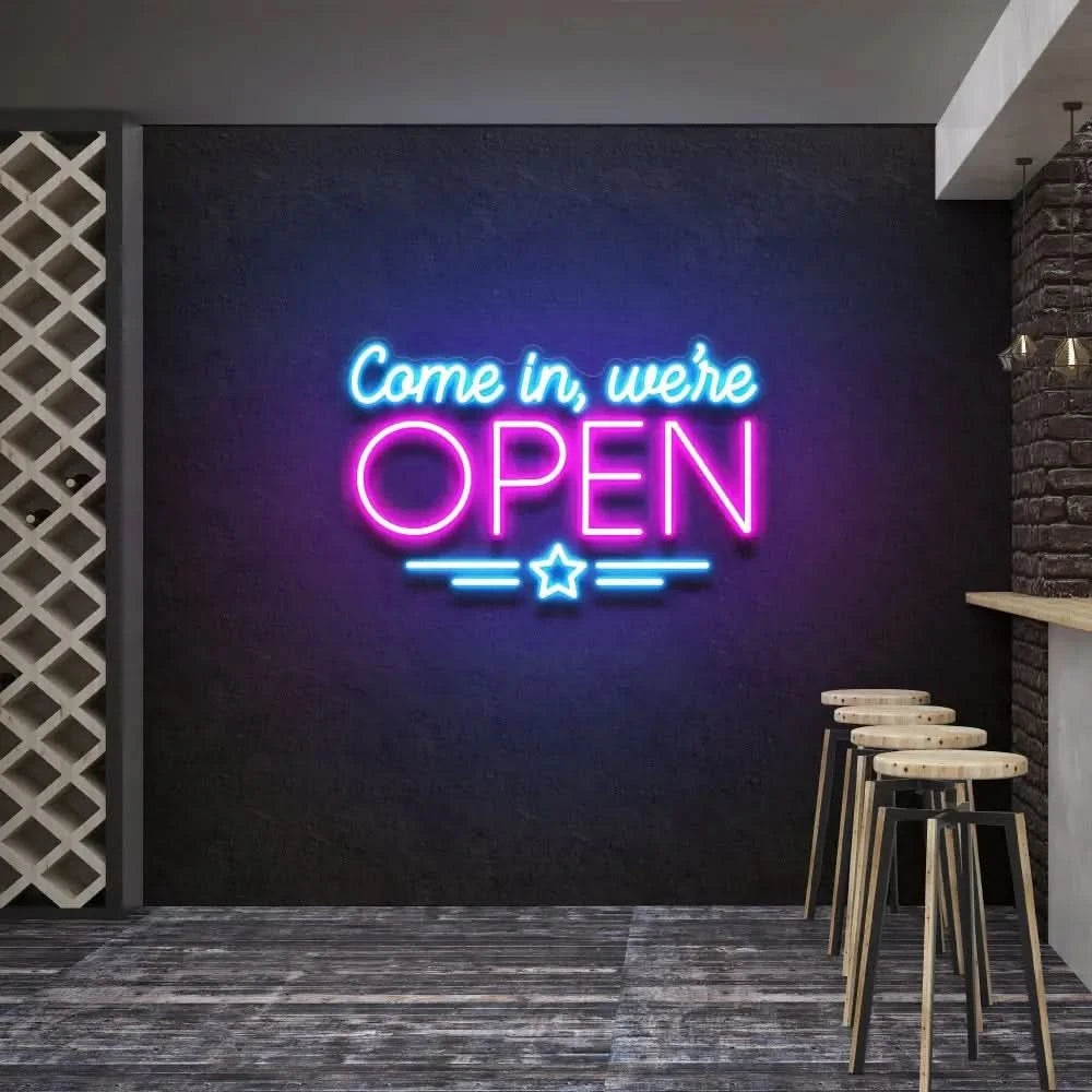 Come In We’re Open Led Neon Sign Light