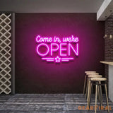 Come In We’re Open Led Neon Sign Light