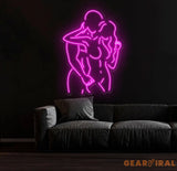 Couple Hug Neon Sign Kissing Couple LED Neon Sensual Couple Neon Sign Couple Make Love Led Sign Bedroom Neon Led Light