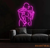 Couple Hug Neon Sign Kissing Couple LED Neon Sensual Couple Neon Sign Couple Make Love Led Sign Bedroom Neon Led Light