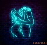 Couple Hug Neon Sign Kissing Couple LED Neon Sensual Couple Neon Sign Couple Make Love Led Sign Bedroom Neon Led Light