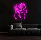 Couple Hug Neon Sign Kissing Couple LED Neon Sensual Couple Neon Sign Couple Make Love Led Sign Bedroom Neon Led Light