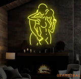 Couple Hug Neon Sign Kissing Couple LED Neon Sensual Couple Neon Sign Couple Make Love Led Sign Bedroom Neon Led Light