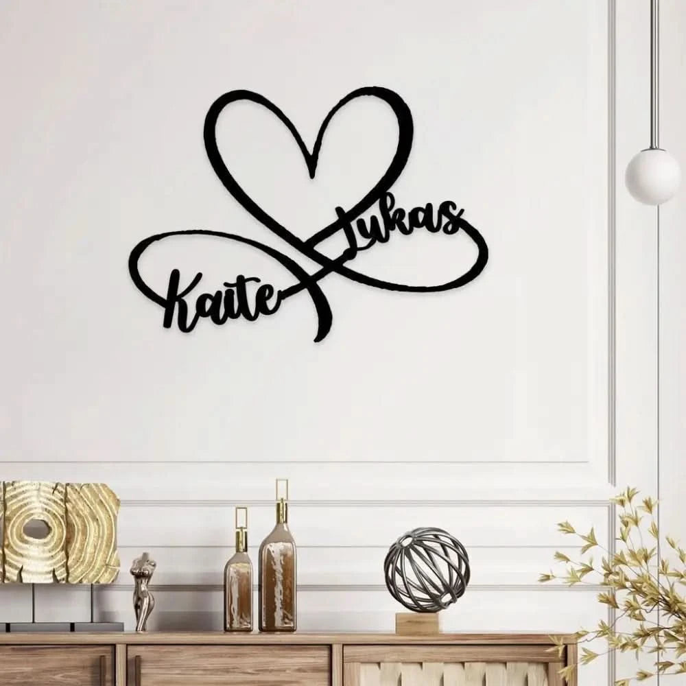 Couple Wedding Metal Sign Anniversary Family Custom Name Garden Decor Custom Name Metal Sign Personalized Metal