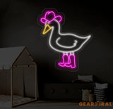 Cowboy Duck Neon Sign Duck Cowboy Led Sign Cowboy Hat Boots Duck Led Light Western Duck Neon Light Country Living Room