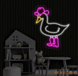 Cowboy Duck Neon Sign Duck Cowboy Led Sign Cowboy Hat Boots Duck Led Light Western Duck Neon Light Country Living Room