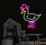 Cowboy Duck Neon Sign Duck Cowboy Led Sign Cowboy Hat Boots Duck Led Light Western Duck Neon Light Country Living Room