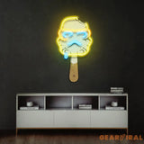 Cream Led Neon Acrylic Artwork