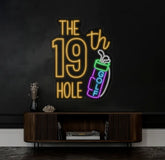 Custom 19th Hold Golf Neon Sign Personalized Golf Sign Golf Neon Sign Golf Neon Light Golf Decors Golf Lover Gifts Dad