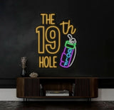 Custom 19th Hold Golf Neon Sign Personalized Golf Sign Golf Neon Sign Golf Neon Light Golf Decors Golf Lover Gifts Dad