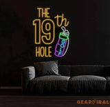 Custom 19th Hold Golf Neon Sign Personalized Golf Sign Golf Neon Sign Golf Neon Light Golf Decors Golf Lover Gifts Dad