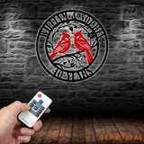 Custom 40th Wedding Anniversary Cardinals Metal Sign Personalized Wedding Gifts Custom Wedding Signs Bird Wall Decor