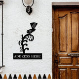 Custom Address Number Metal LED Sign Personalized Family Name Led Metal Sign Outdoor Door Decor Address Wall Art Gift