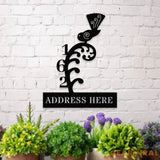 Custom Address Number Metal LED Sign Personalized Family Name Led Metal Sign Outdoor Door Decor Address Wall Art Gift